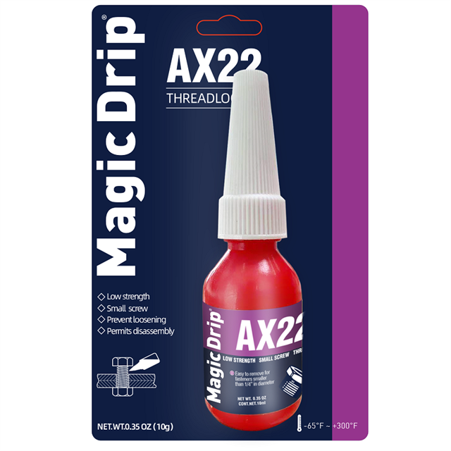 Magic Drip Small Size Purple Liquid 222 Low Strength Threadlocker 6ml 10ml 50ml Anaerobic Sealant Adhesive