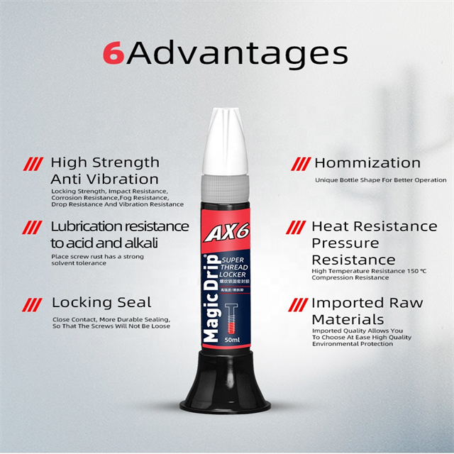 Cheap High Strength Red Color Anaerobic Adhesive Screw Thread Locker Sealant Threadlocker